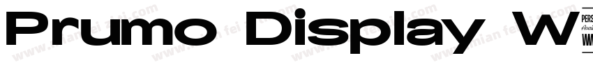 Prumo Display W00 Bl字体转换